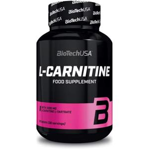 BioTechUSA L-Carnitine, Compresse di l-carnitina con 1000 mg di l-carnitin l-tartrato, 30 compresse