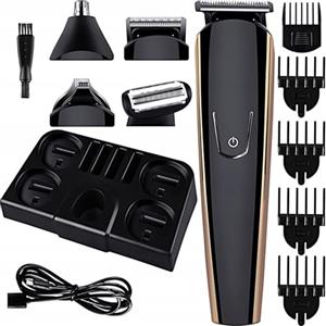 Retoo Regolabarba Tagliacapelli Uomo, Rasoio Elettrico Barba e Capelli, 10 Accessori, Kit per Tagliare per Viso, Naso, Orecchie, Baffi e Corpo, Styling Kit, Rifinitura e Toelettatura, Nero