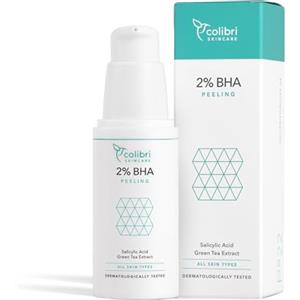 colibri skincare 2% BHA Peeling viso chimico esfoliante con acido salicilico - tutti i tipi di pelle, specialmente grassa e mista - scrub donna e uomo - 30 ml