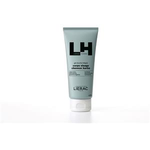 Lierac Homme Gel Doccia 200 ml - Gel-doccia multifunzionale per Viso, Corpo, Capelli e Barba, 96% Ingredienti Naturali