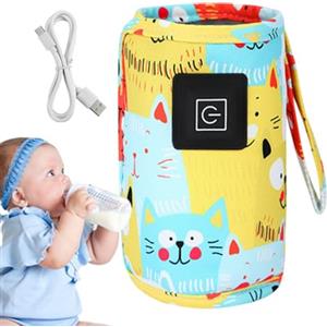 Gomice Scaldabiberon,Scaldabiberon - Scaldalatte e sterilizzatore USB per bambini | Scaldalatte portatile, sbrinatore per latte materno e latte artificiale, controllo costante della temperatura, per