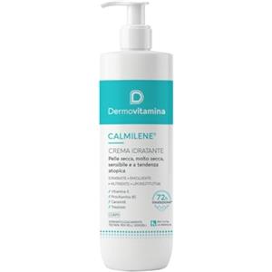 PASQUALI Dermovitamina Calmilene Crema Idratante 500 ml - Crema Corpo ad Azione Prolungata, Nutriente, Liporestitutiva ed Emolliente - Con Vitamina E e Ceramidi - Indicata per Adulti e Bambini
