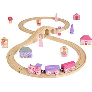 Bigjigs Rail Kit Trenino fatato e Binario a Forma di Otto