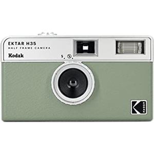 KODAK EKTAR H35 - Fotocamera a pellicola half frame 35 mm, riutilizzabile, leggera e facile da usare con flash integrato