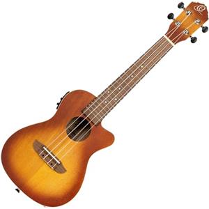 Ortega Guitars Ukulele Concerto Elettro-Acustico - Earth Series - con Cutaway - Okoume, Brown (RUDAWN-CE)