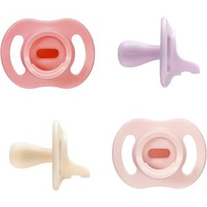 Tommee Tippee Ciuccio Ultra-light StayPut, 0-6 Mesi, Confezione da 4, Ortodontico Succhietto, Design Monoblocco in Silicone