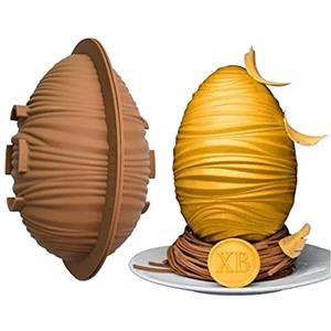 Generic Stampo di Cioccolato di Uovo di Pasqua di Grandi Dimensioni in Silicone 3D Stampo Fondente Antiaderente Dessert Doga