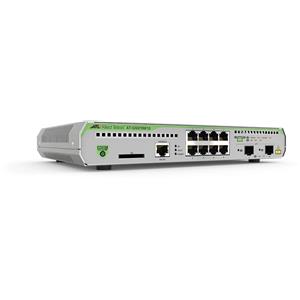 Allied Telesis AT-GS970M/10PS-50 Switch Gestito L3 Gigabit Ethernet 8 Porte PoE (10/100/1000) e 2 Porte SFP 1U Nero, Grigio