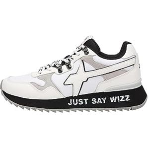 w6yz Yak-M.-Sneakers in Ecopelle e Nylon-Bianco, Bianco 45