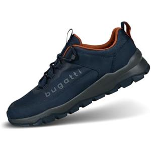 bugatti Snaker mit Hiking Touch für Einen Komfortablen Look, Scarpe da Ginnastica Uomo, Blu Scuro, 45 EU