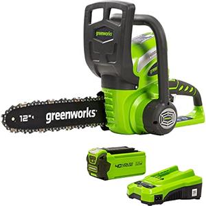 Greenworks G40CS30 Motosega a Batteria, Lunghezza Barra 30cm, Velocità Catena 4,2m/s, 3,7kg, Auto-Lubrificante, SENZA Batteria 40V e Caricabatterie, Garanzia 3 Anni