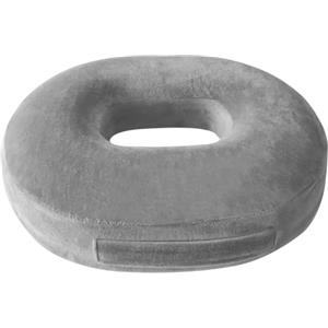 Focenat Ciambella per Emorroidi, Cuscino Sedia, Cuscino Ergonomico per Coccige, Cuscino Ortopedico Sedia, Cuscino Antidecubito per Sedia di Ufficio, Casa, Memory Foam, Grigio, 38 x 30 x 7 cm