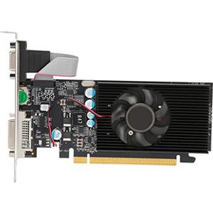VBESTLIFE GT210 Scheda Grafica da Gioco DVI HDMI VGA a Ventola Singola da 1 GB, 64 Bit, DDR2, 532 MHz, PCI Express 2.0, Scheda Video a Basso Rumore per PC Desktop