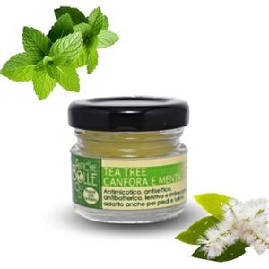 Antiche Bolle - Unguento Naturale al Tea Tree Oil, Canfora e Menta - Lenitivo, Antibatterico e Antisettico - 30g