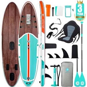 Niphean SUP Gonfiabile Adulti con Tutti gli Accessori, 320cm Stand up Paddle Gonfiabile per Tutti i Livelli, Paddle Board con Capacità di 200kg per 2 Persone, Tavola da SUP Gonfiabile con Sedia