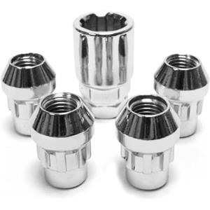 MINJKL Bulloni Antifurto Compatibile con Range per Rover per Sport per L320 2005 2006 2007 2008 2009 2010 2011 2012 2013 Dado Ruota 22mm Esagonale M14x1.5 Dado Ruota di Bloccaggio