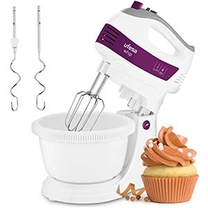 Ufesa BV4655 Sbattitore Elettrico, Impastatrice, 400 W, 5 Velocità + Turbo, Tasti Espulsione, 2 Fruste per Impastare, 2 Fruste per Miscelare, Impugnatura Ergonomica, Ciotola Girevole. BPA Free