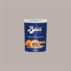 LUCGEL 1,2 Kg Crema Spalmabile Gusto Bacio Perugina con Granella di Nocciola Ideale per Farcitura Cornetti Dolci