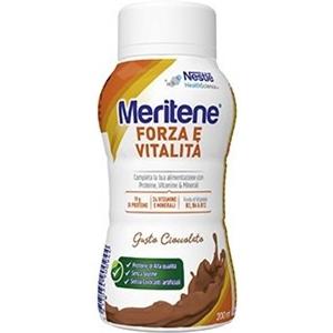 Nestlé Meritene Drink Cioccolato - Alimento Proteico con 24 Vitamine e Minerali, 200 ml