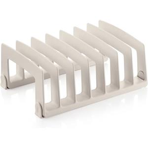 Tescoma FlexiSPACE Porta Coperchi Bianco 18,5x14,8 cm in Plastica Resistente con Piedini Antiscivolo