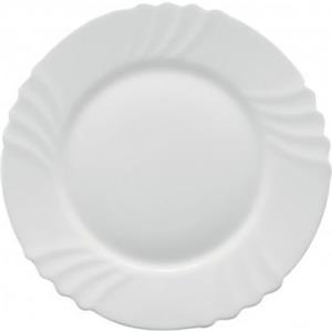 Bormioli Rocco Set di 6 Piatti Piani Ebro in Vetro Opale Bianco da 24 cm