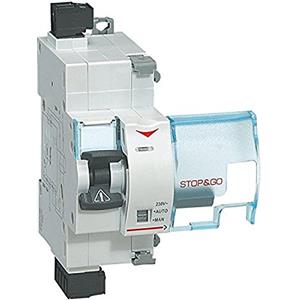 BTicino F80SG Serie BTDIN Salvavita Stop Go a Riarmo Automatico, Grigio