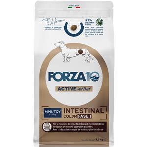 Forza10 Active Vet Diet Intestinal Colon Fase 1 Mini/Toy - Alimento Secco Dietetico Completo per Cani Adulti di Piccola Taglia - 1,5 kg