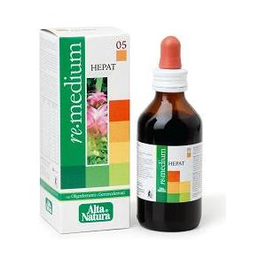 ALTA NATURA Remedium 05 Hepat Gocce 100ml - Integratore Alimentare con Curcuma, Boldo, Carciofo e Tarassaco per il Benessere Epatico
