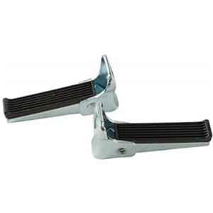 BOBIKE 8015300004 - Sostituzione poggiapiedi pieghevole universale (montaggio mandrino) a colori Nero