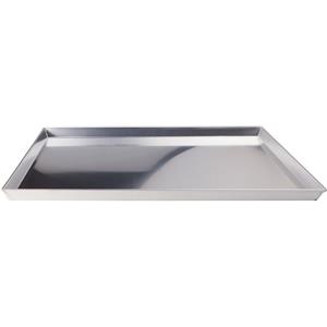 Baldassare Agnelli Teglia Rettangolare in Alluminio 3003 per Pizza e Pasticceria - 30x23x3 cm, Grigio