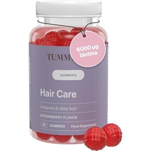 Tummy Tox Vitamine per Capelli con 6000 mcg di Biotina, Orsetti Gommosi Capelli con Zinco, Selenio, Iodio, e altri nutrienti essenziali, Sapore di Fragola, 60 caramelle gommose, Tummy Tox Hair Care