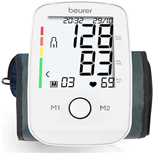 Beurer BM 45 Misuratore di Pressione da Braccio con Funzione di Memoria, Rilevazione Aritmie e Display XL Retroilluminato