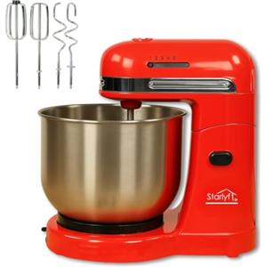 STARLYF Miscelatore elettrico da cucina, miscelatore elettrico da cucina a 5 velocità/miscelatore per alimenti da cucina, per cuocere con ciotola, facile da pulire, impastare come un professionista