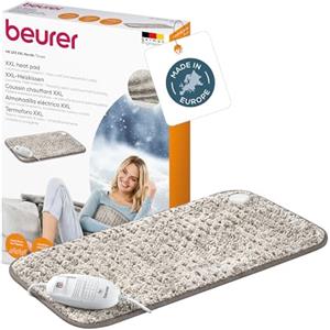 Beurer HK 123 Nordic termoforo XXL, ultramorbido e traspirante, 3 livelli di temperatura, riscaldamento rapido, spegnimento automatico, lavabile in lavatrice a 30°C, 60 x 30 cm, prodotto in Europa