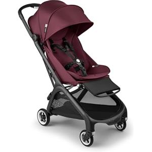 Bugaboo Dragonfly, Passeggino Leggero e Compatto per Bambini, Chiusura Facile a Una Mano in Tutte le Posizioni, Sospensioni Complete, Cesta Portaoggetti XL, Telaio Graphite e Cappottina, Dark Cherry