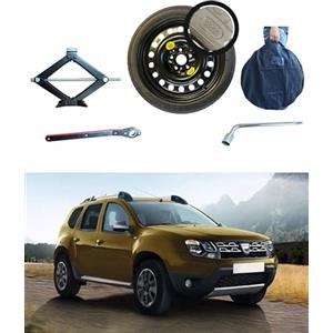 D'ANGELO 1988 Kit Ruotino di Scorta 18 compatibile con Dacia Duster con Cric, Chiave e Sacca