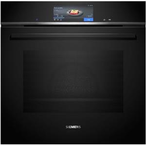 Siemens HB778G3B1,Q700 - Forno intelligente da incasso, 60 x 60 cm, prodotto in Germania, pirolisi e idrolisi, autopulente, termometro per arrosti, aria fry, forno automatico, touch screen colorato,