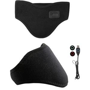 ZLXHDL scaldacollo elettrico per cervicale cuscino cervicale riscaldante termoforo cervicale USB (nero)