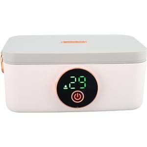 Fockety Lunch Box Riscaldante Elettrico, Lunch Box Riscaldato da 60 W 1 Litro con Batteria Ricaricabile da 16000 MAh, Scaldavivande Portatile a Prova di Perdite per Lavoro su Camion