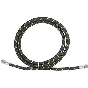 HEEPDD Tubo flessibile per aerografo intrecciato, 1/8x1,8M Tubo flessibile per tubo flessibile intrecciato in gomma Tubo compressore compressore con estremità girevole Raccordo Adattatore speciale per penna