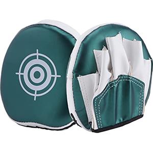 Cocoarm Mini Guanti da Boxe Arc Hand Target Pad da Boxe Mitt Addensare Curved Punching Shock Absorbent Training Sacchi da Boxe Pads Focus Mitts per Thai Boxe Taekwondo Karate MMA(Verde)