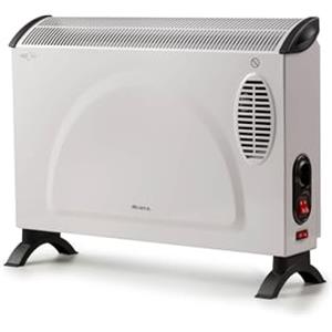 Ariete 8210 Termoconvettore, 800W-200W, 3 livelli di potenza, Termostato regolabile, Protezione da surriscaldamento, Silenzioso, Risparmio energetico, Ventola turbo, Bianco