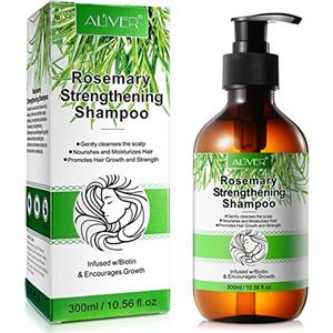 FSLHCY Shampoo al Rosmarino per Capelli 300ML Shampoo Anticaduta Capelli Nutrimento del Cuoio Capelluto, Stimola la Crescita dei Capelli per Capelli da Normali a Grassi