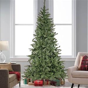 Bakaji Albero di Natale 210 cm Super Folto Pino Supreme Verde Base a Croce in Ferro Pieghevole, Folto Realistico Colore Verde Rami Uncino Facile Montaggio e Ignifugo