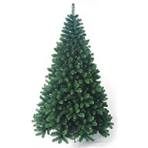 BAKAJI Albero di Natale Super Folto New (TF) Verde Ecologico PVC, Base a Croce in Ferro, Rami innesto ad uncino, Aghi Anti Caduta, Foltissimo (240 cm (1516 rami))