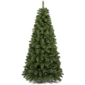 BAKAJI Albero di Natale Namir Super Folto, Molto Pieno, Rami Pino Verde, Base Ferro Croce, Decorazione Natalizia Addobbo Altissima Qualità Montaggio Semplice con Apertura Ombrello, Foltissimo (180 cm)