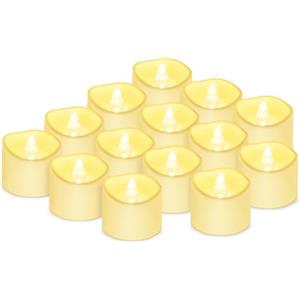 daphomeu daphome Candele a LED Senza Fiamma Portò Candele Flickering Flameless,per Decorazione di Casa Camera Natale Partito Matrimoni Compleann(14 pezzi nella scatola)