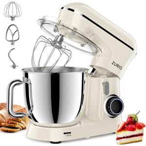 Zurio Impastatrice Planetaria, 1300W 5.5L Multifunzione Planetaria Offerta, 10+P Velocità Con Accessori Gancio Mixer Impastatore