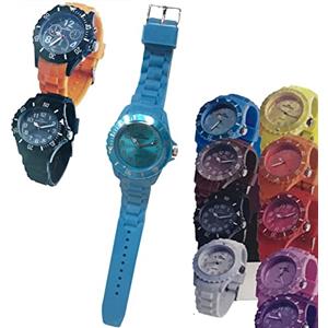 STAKMANN Orologio da Polso Movimento al Quarzo per Uomo e Donna Unisex con Cinturino in Silicone Diametro 44mm Lancette Luminoste e e Disco Rotante Colori Assortiti