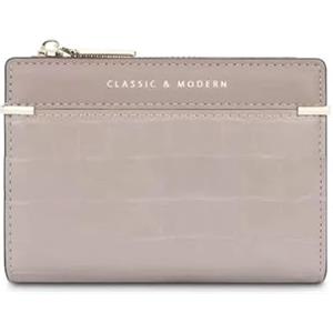 CHAOFANXI Portafoglio Donna Borsetta Portamonete Sottile Pochette Piccolo Portafogli in Pelle Sintetica per Scomparti Carte Multipli,Cachi